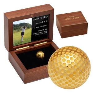 순금 골프공 미니우드케이스 37.5g 24K 홀인원 싱글 기념선물